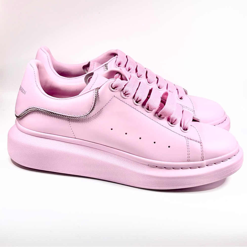 New Alexander McQueen Oversized Leather Sneaker Pink Size 41.5EU/8.5US